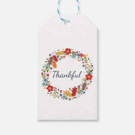 Thanksgiving Herfst krans cadeau verpakking dankba Cadeaulabel