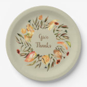 Thanksgiving herfst laat Bord papier schaars (Voorkant)