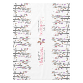 Thanksgiving herfst laat gepersonaliseerde familie tafelkleed