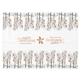 Thanksgiving herfst laat gepersonaliseerde familie tafelkleed