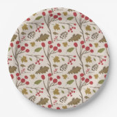 Thanksgiving herfst laat Herfst eten Papieren Bordje (Voorkant)