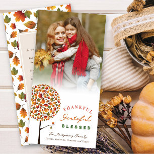 Thanksgiving herfst laat Pop over foto Feestdagenkaart