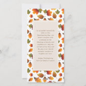 Thanksgiving herfst laat Pop over foto Feestdagenkaart (Achterkant)