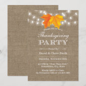 Thanksgiving herfst laat strijklampjes branden kaart (Voorkant / Achterkant)