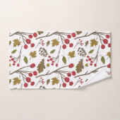 Thanksgiving Herfst laat takken bessen decor Bad Handdoek (Handdoek)