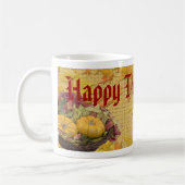 Thanksgiving herfst laat voedingsbronnen kunst aan koffiemok (Links)