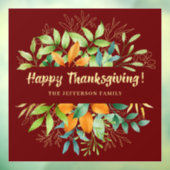 Thanksgiving herfst laat Waterverf Herfst olievlek Raamsticker (Vel 3)