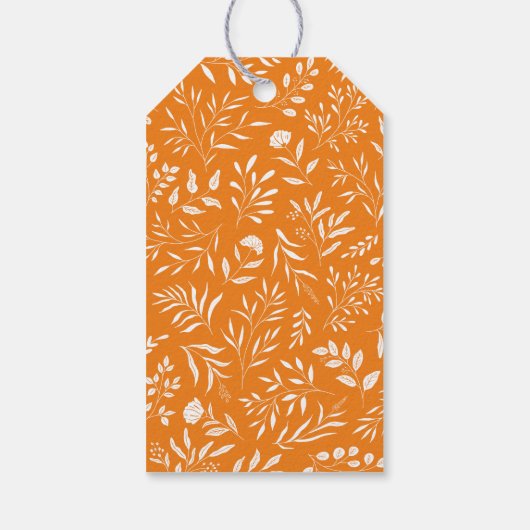 Thanksgiving herfst laat Waterverf Herfst Sinaasap Cadeaulabel (Achterkant)