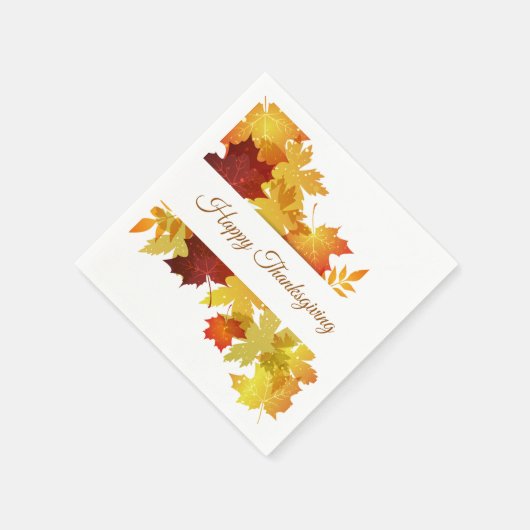 Thanksgiving herfst Leaves Napkin Servet (Hoek)