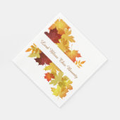 Thanksgiving herfst Leaves Napkin Servet (Hoek)