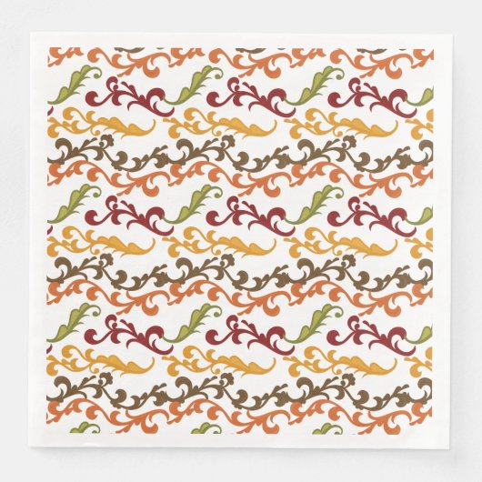 Thanksgiving herfst Leaves Napkins Servet (Voorkant)
