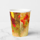 Thanksgiving herfst leest op oude papieren achterg bekers (Rechts)