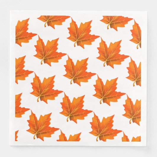 Thanksgiving herfst leest papier Napkins Servet (Voorkant)