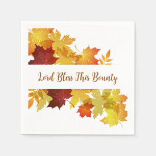 Thanksgiving herfst leest papier Napkins Servet