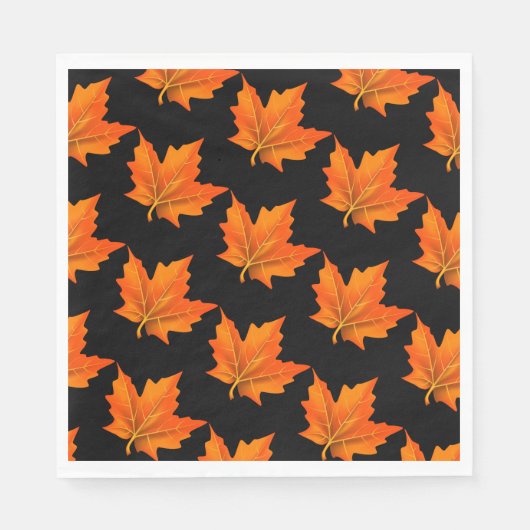 Thanksgiving herfst leest papier Napkins Servet (Voorkant)