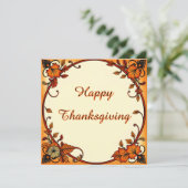 Thanksgiving / Herfst Lijst Groet / Uitnodiging (Staand voorkant)