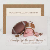 Thanksgiving Herfst - Melkaankondigingskaart Feestdagenkaart (Voorkant / Achterkant)