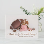 Thanksgiving Herfst - Melkaankondigingskaart Feestdagenkaart (Staand voorkant)