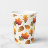 Thanksgiving Herfst / Najaar kleurrijk lederen pat Papieren Bekers (Achterkant)