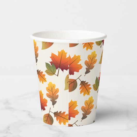 Thanksgiving Herfst / Najaar kleurrijk lederen pat Papieren Bekers (Rechts)