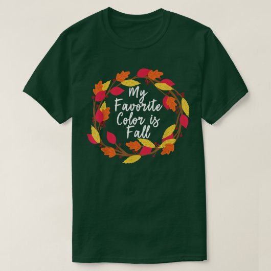 Thanksgiving Herfst najaar T-shirt favoriete kleur (Design voorkant)