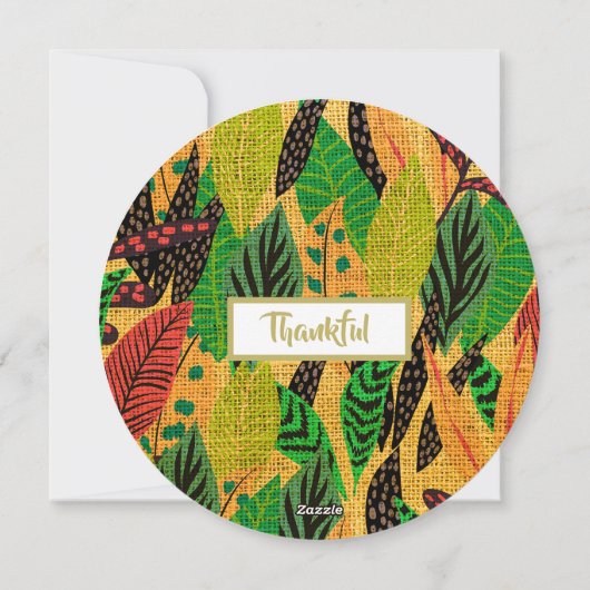 Thanksgiving Herfst najaar Uitnodiging (Achterkant)