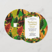 Thanksgiving Herfst najaar Uitnodiging (Voorkant / Achterkant)