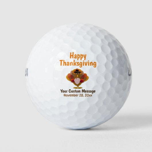 Thanksgiving - Herfst najaarsviering - Turkije Golfballen (Voorkant)