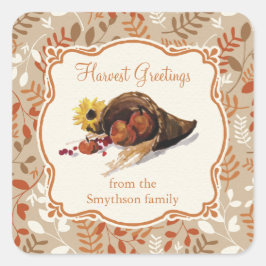 Thanksgiving Herfst Oogst Herfst Foliage Sticker