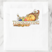 Thanksgiving herfst oogstmand rechthoekige sticker (Tas)