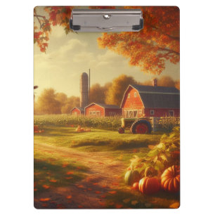 Thanksgiving/herfst op de boerderij klembord