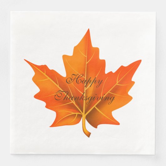 Thanksgiving herfst Papier Napkins Servet (Voorkant)