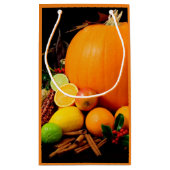 Thanksgiving herfst papiercadeaus klein cadeauzakje (Achterkant)