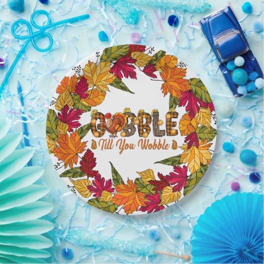 Thanksgiving Herfst Papieren Bordje (Feest)