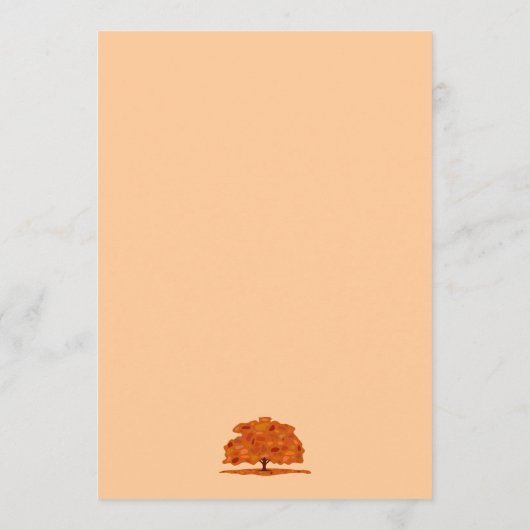 Thanksgiving herfst Patch Tree (Veggie) Inwendig m Menu (Achterkant)