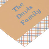 Thanksgiving herfst plaids familie korte tafelloper (Hoek)