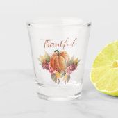 Thanksgiving Herfst pompoen dankbaar op maat Shot Glas (Voorkant)