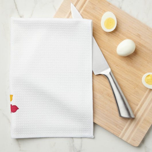 Thanksgiving herfst pompoen keuken design handdoek (Quarter Fold)