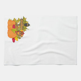 Thanksgiving herfst pompoen keuken design handdoek