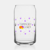 Thanksgiving Herfst Pompoen Spice Can Glass Wrap Blikvorm Glas (Achterkant)