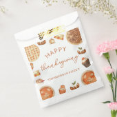 Thanksgiving Herfst Pompoen Taart Favor Bag Bedankzakje (Gezegeld)