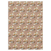 Thanksgiving Herfst pompoenen bruin gingham Tafelkleed (Voorkant)