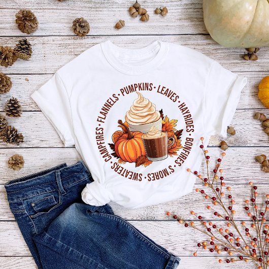 Thanksgiving Herfst Pompoenen Truien Bonfires Tri-Blend Shirt