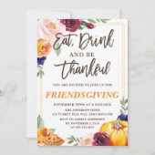 Thanksgiving Herfst Pumpkin Uitnodiging (Voorkant)