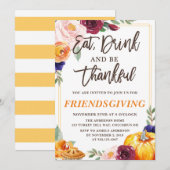 Thanksgiving Herfst Pumpkin Uitnodiging (Voorkant / Achterkant)