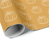 Thanksgiving Herfst Pumpkin Vine Autumn Cadeaupapier (Rol Hoek)