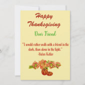 Thanksgiving Herfst Pumpkins Floral Art Green Kaar Feestdagenkaart (Voorkant)