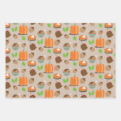 Thanksgiving Herfst Pumpkins Food Inpakpapier Vel (Voorkant 2)