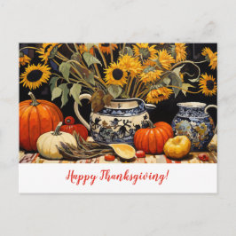 Thanksgiving Herfst Schilderij Briefkaart