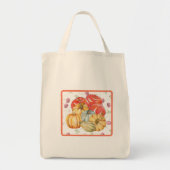 Thanksgiving Herfst Seizoen Kruidenier Shopping Ca Tote Bag (Voorkant)